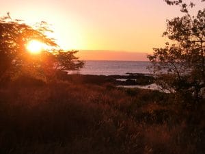 Zonsondergang op de Galapagos