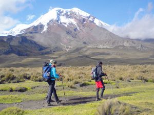 Wandelen in het Andesgebergte Ecuador