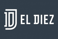 EL DIEZ logotipo horizontal negativo