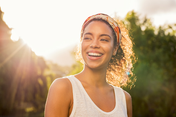 dental patient smiling