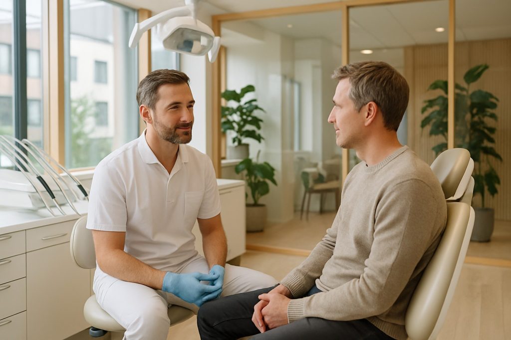 Alveolitt etter tanntrekking vurderes i en moderne tannklinikk