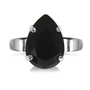 Caroline Svedbom - Mini Drop Ring (Rhodium Jet)