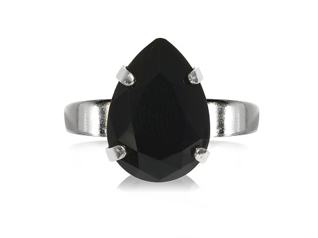 Caroline Svedbom - Mini Drop Ring (Rhodium Jet)