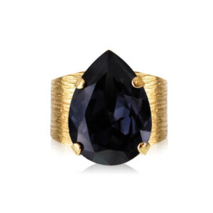 Caroline Svedbom - Classic Drop Ring (Gold / Graphite)