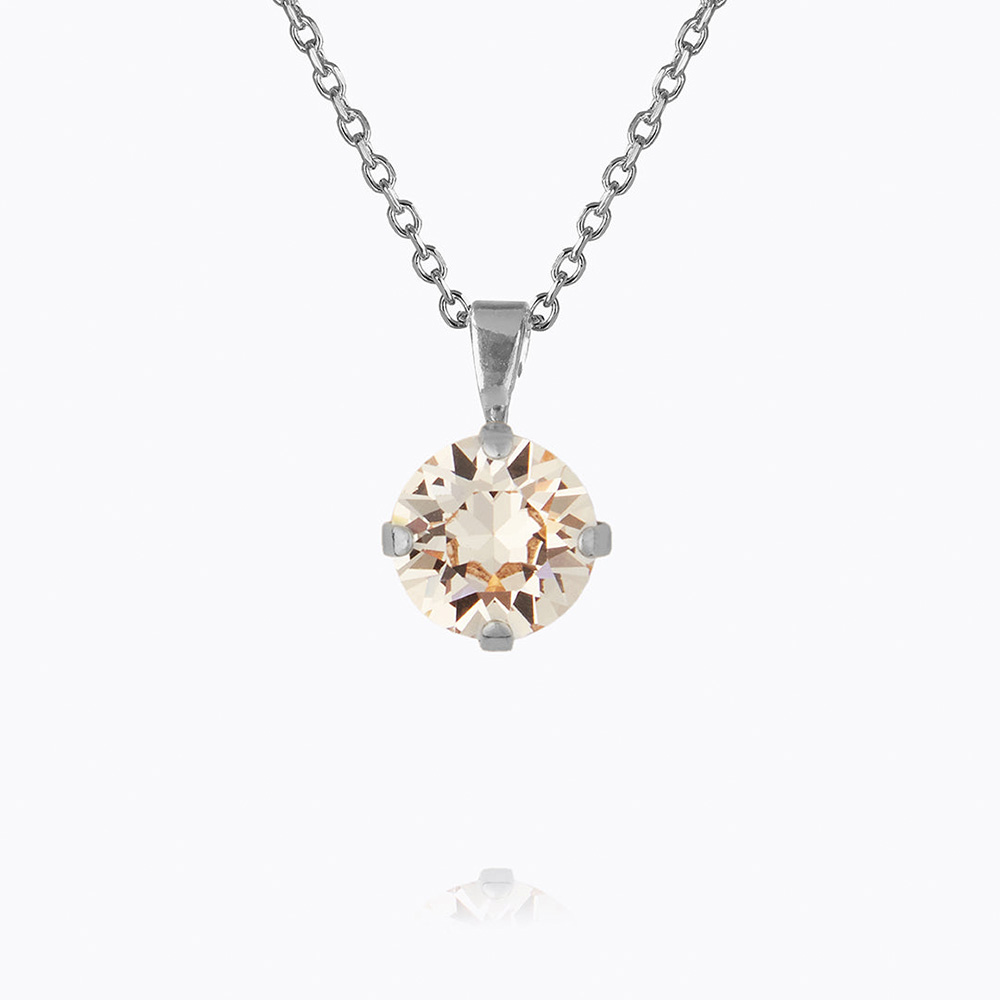 Caroline Svedbom - Classic Petite Necklace (Rhodium / Silk)