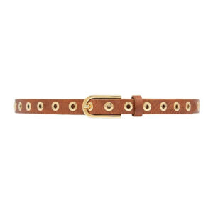 Depeche - Narrow Belt Studs 11478 (Brown)