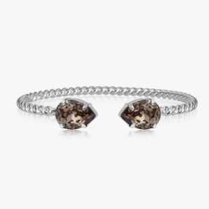 Caroline Svedbom - Mini Drop Bracelet (Rhodium / Greige)