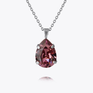 Caroline Svedbom - Mini Drop Necklace (Rhodium / Iris)