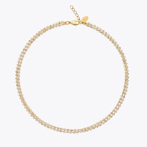 Caroline Svedbom - Miro Necklace (Gold / Crystal)