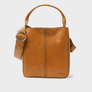 saddler mini toteväska ljusbrun