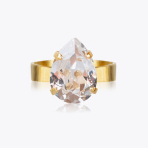 Caroline Svedbom - Mini Drop Ring (Gold / Crystal)