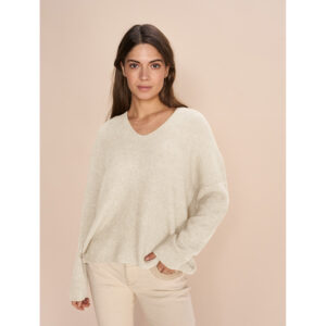 Mos Mosh - MMThora V-Neck Knit (Ecru)