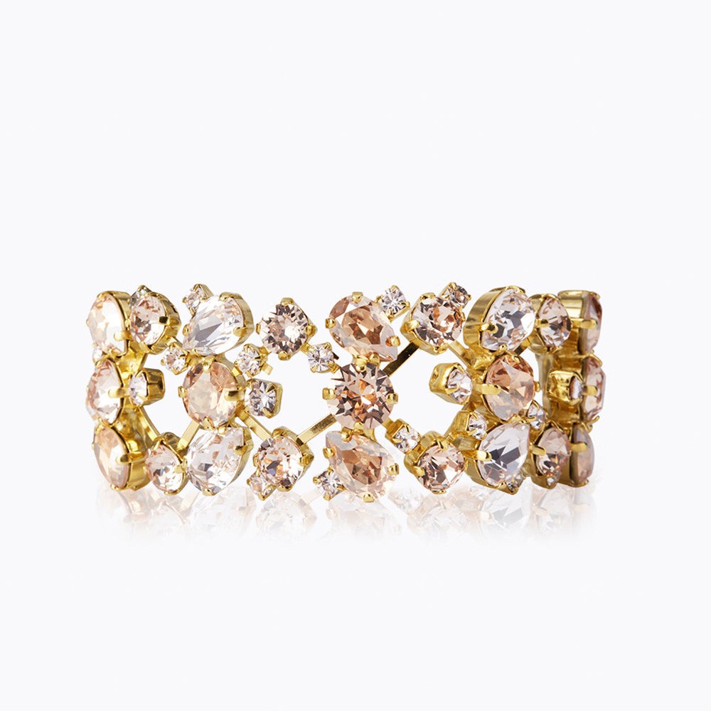 Caroline Svedbom - Aurelia Bracelet (Gold / Silk Combo)