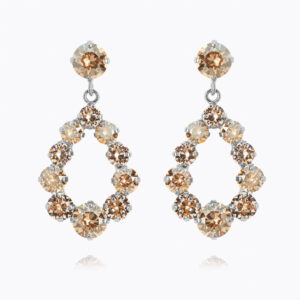 Caroline Svedbom - Mini Delia Earrings (Rhodium / Golden Combo)
