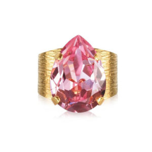 Caroline Svedbom - Classic Drop Ring (Gold / Light Rose)