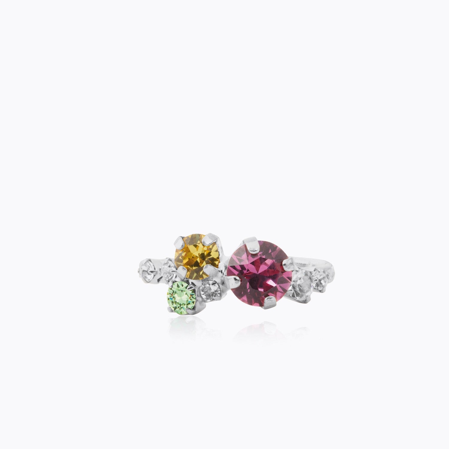 Caroline Svedbom - Stardust Ring (Rhodium / Autumn Bloom Combo)