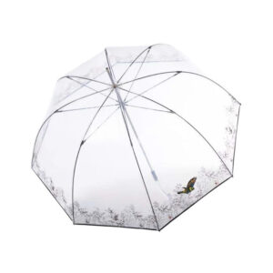 Knirps - C.760 Stick Transparent Paraply Fågel