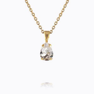 Caroline Svedbom - Petite Drop Necklace (Gold / Crystal)