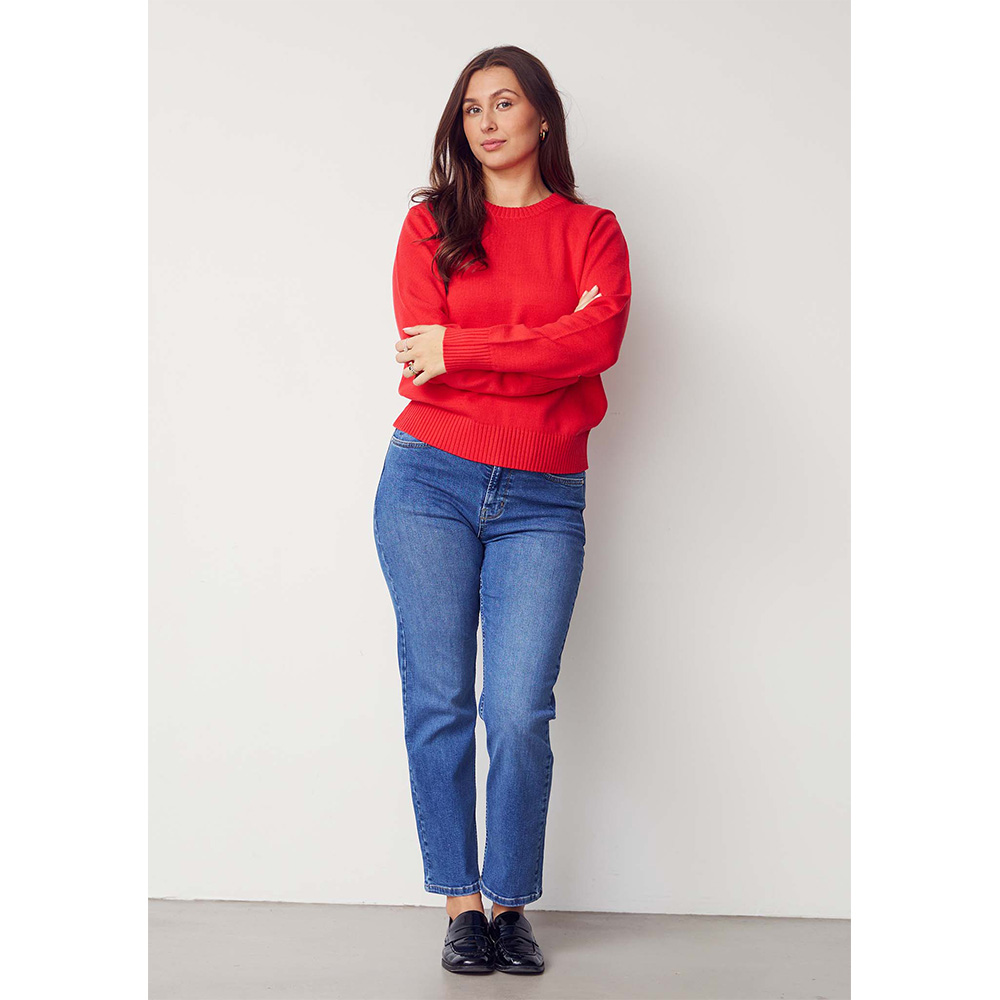 Isay - Gwen Basic Pullover (Fresh Red) - Bild 3