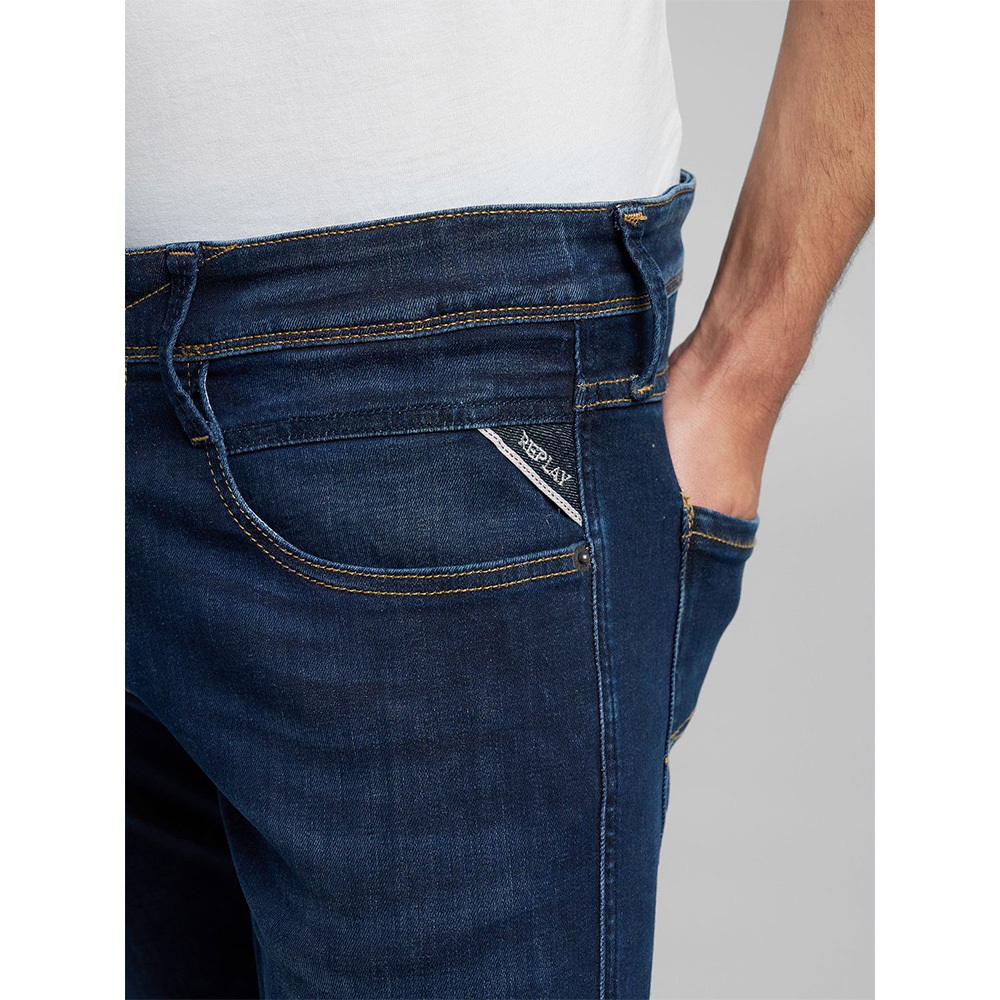 Replay - Anbass Slim-Fit Jeans M914Y (Dark Blue) - Bild 4