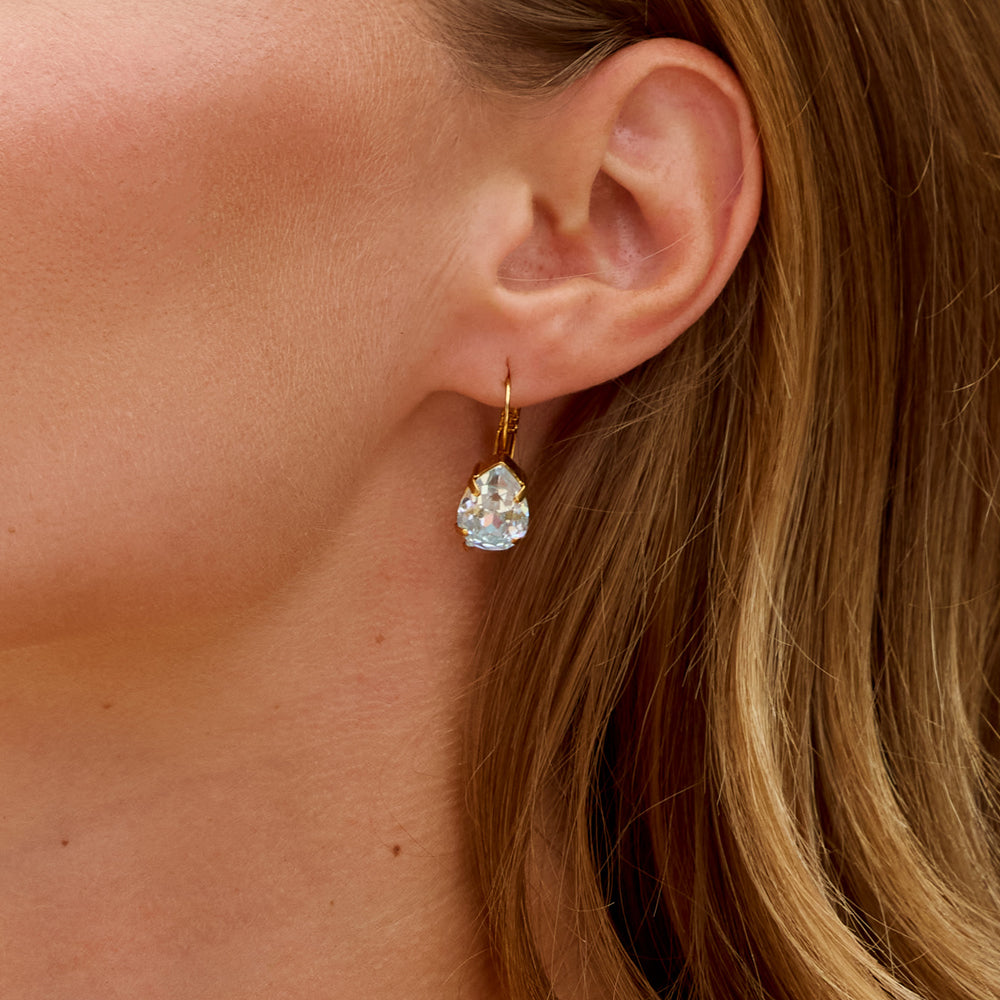 Caroline Svedbom - Mini Drop Clasp Earrings (Rhodium / Light Azore) - Bild 2