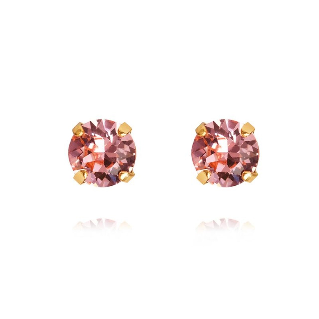Caroline Svedbom - Classic Stud Earrings (Gold / Light Rose)