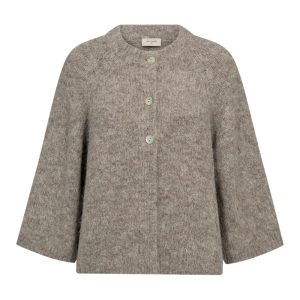 Freequent - FQGrslulu Cardigan (Desert Taupe Melange)
