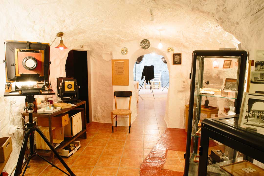 photo studio in a cave