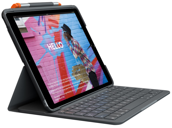 Logitech Slim Folio Tastatur og folio-kasse Saks Trådløs Pan Nordic