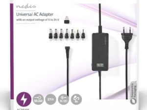 Universal AC Power Adapter 36 W | 5 - 24 V DC | 1.80 m | 2.4 A - 3.0 A A | 7 plug(s) | Sort