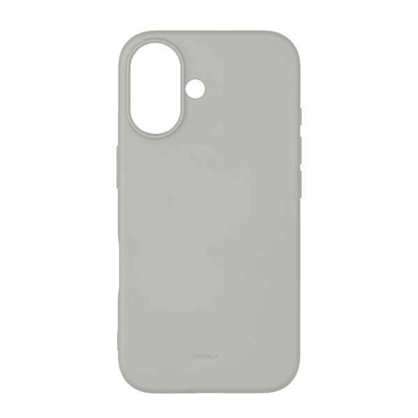 Mobilcover med Silikone Feel Concrete - iPhone 16 - Image 2