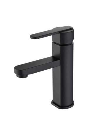 Monomando de lavabo negro mate serie Ural - Imex Products