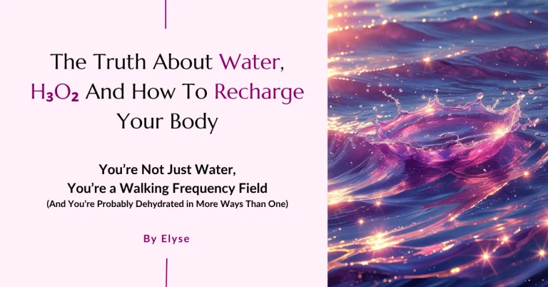 The Truth About Water, H₃O₂ And How To Recharge Your Body