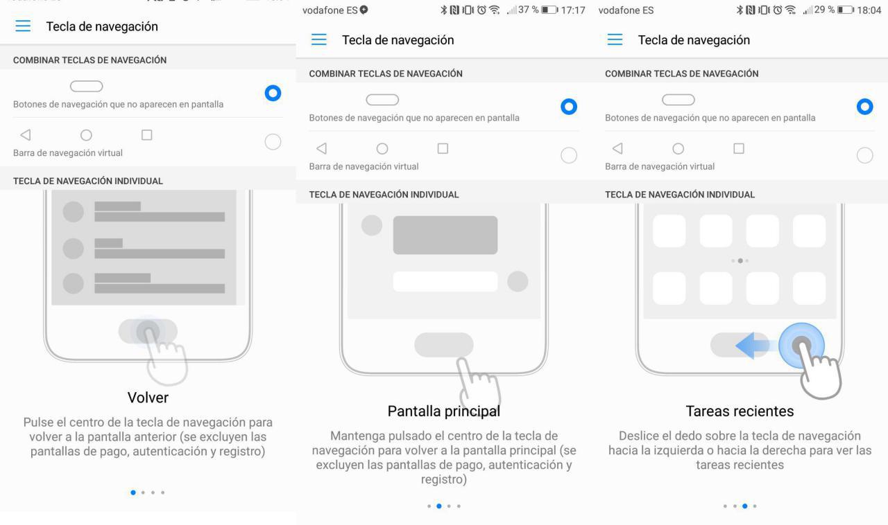 Huawei P10 configuración lector de huellas