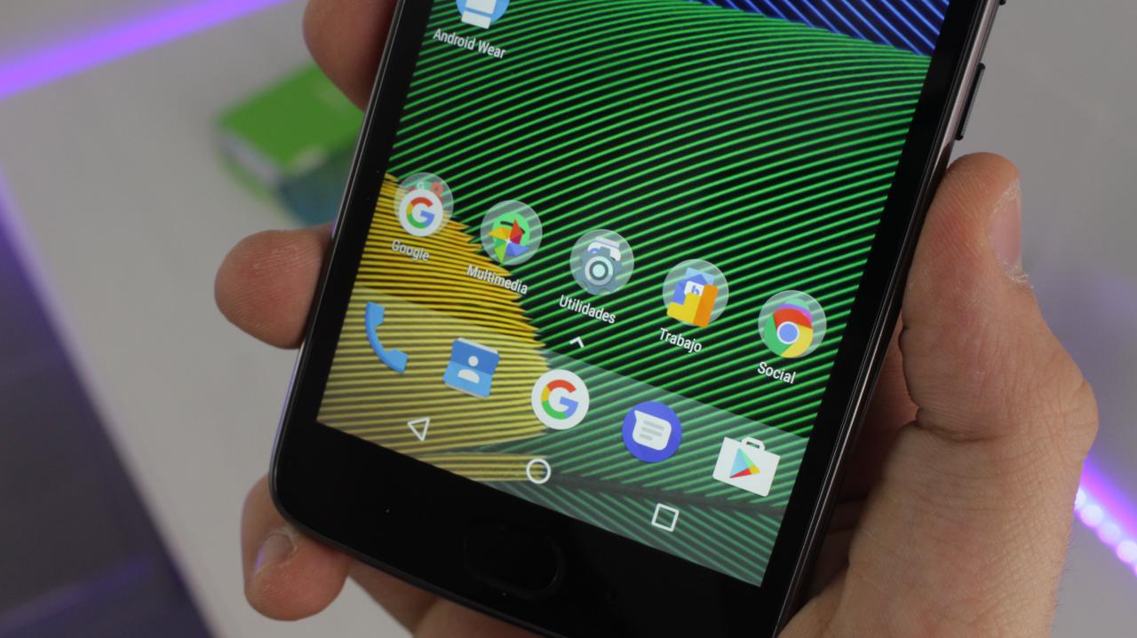 Moto G5 pantalla