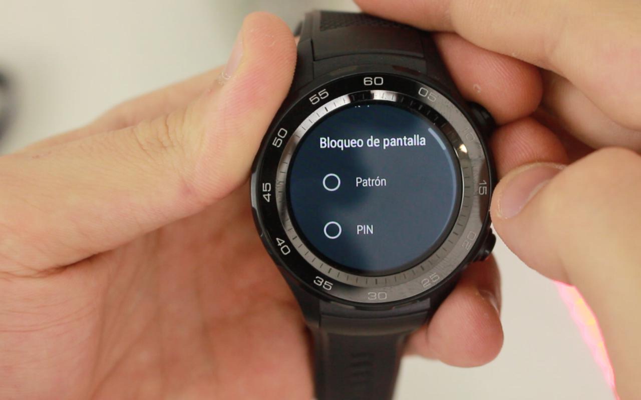 Huawei Watch 2 Bloqueo pantalla