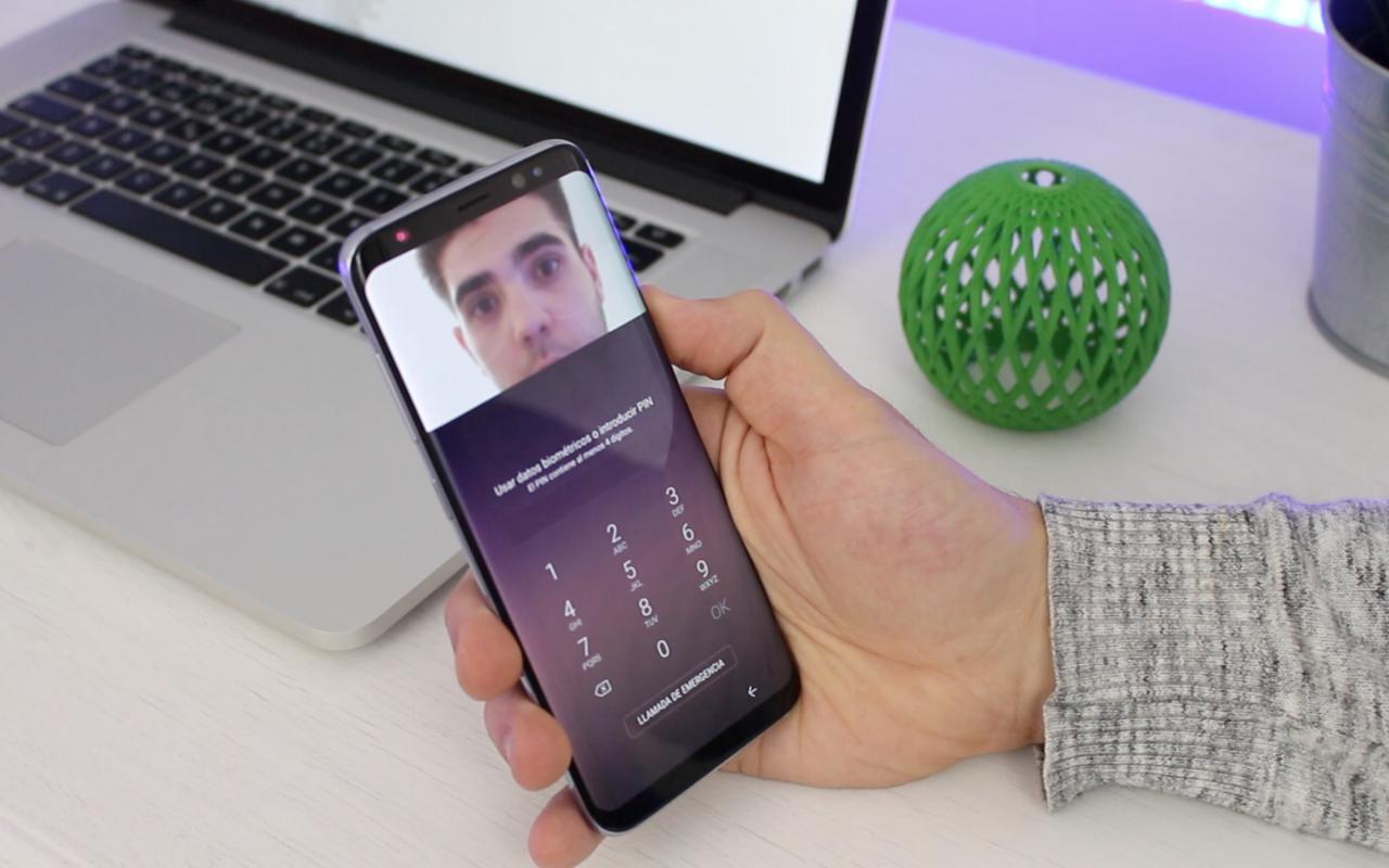 Samsung Galaxy S8 lector de iris