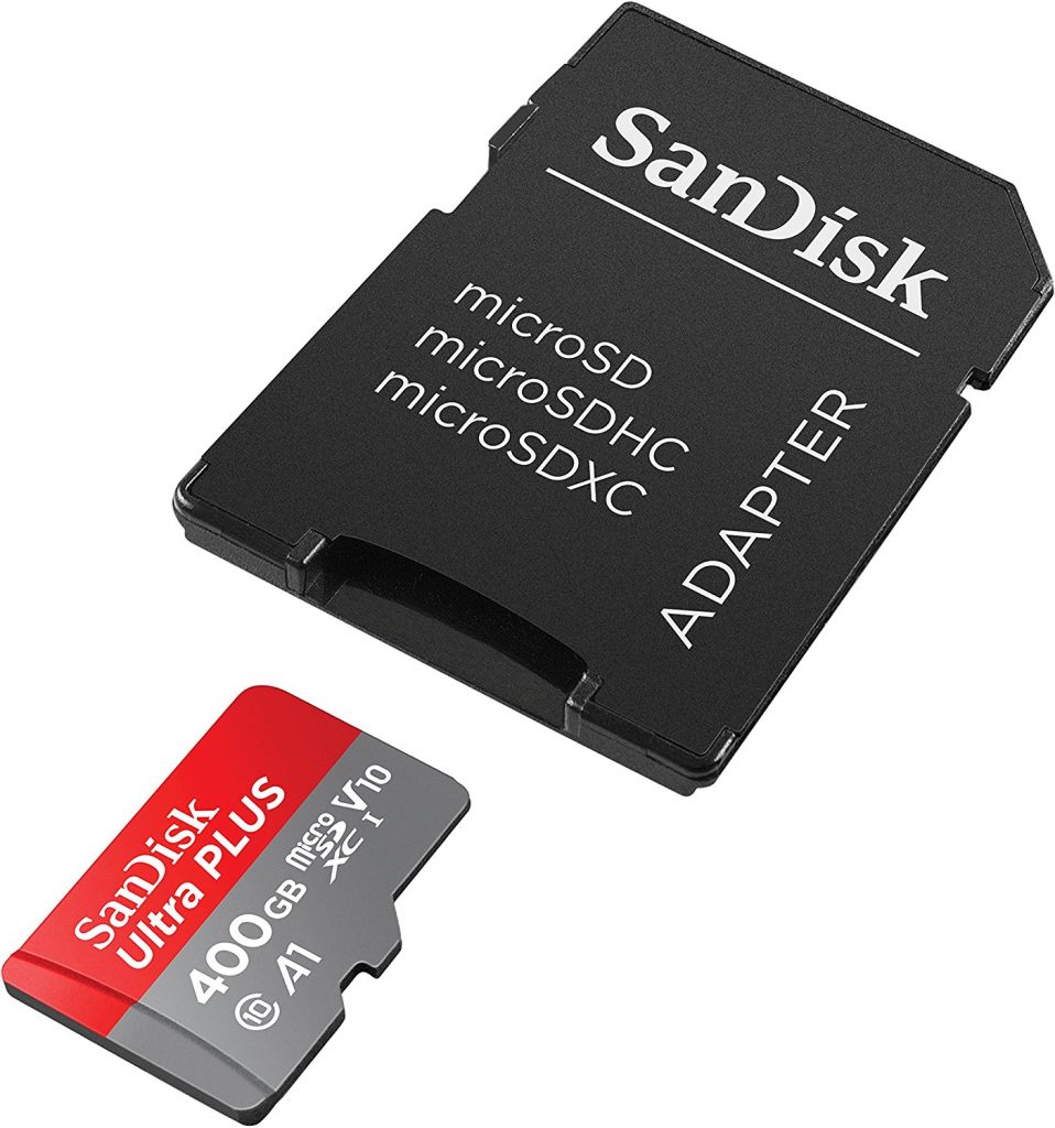 La tarjeta microSD con 400 GB de espacio: SanDisk Ultra microSDXC UHS-I de 400 GB