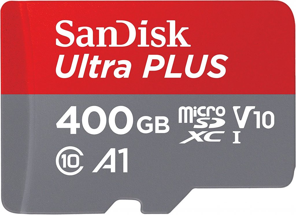 La tarjeta microSD con 400 GB de espacio: SanDisk Ultra microSDXC UHS-I de 400 GB