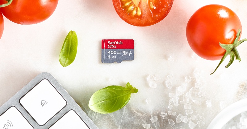 La tarjeta microSD con 400 GB de espacio: SanDisk Ultra microSDXC UHS-I de 400 GB