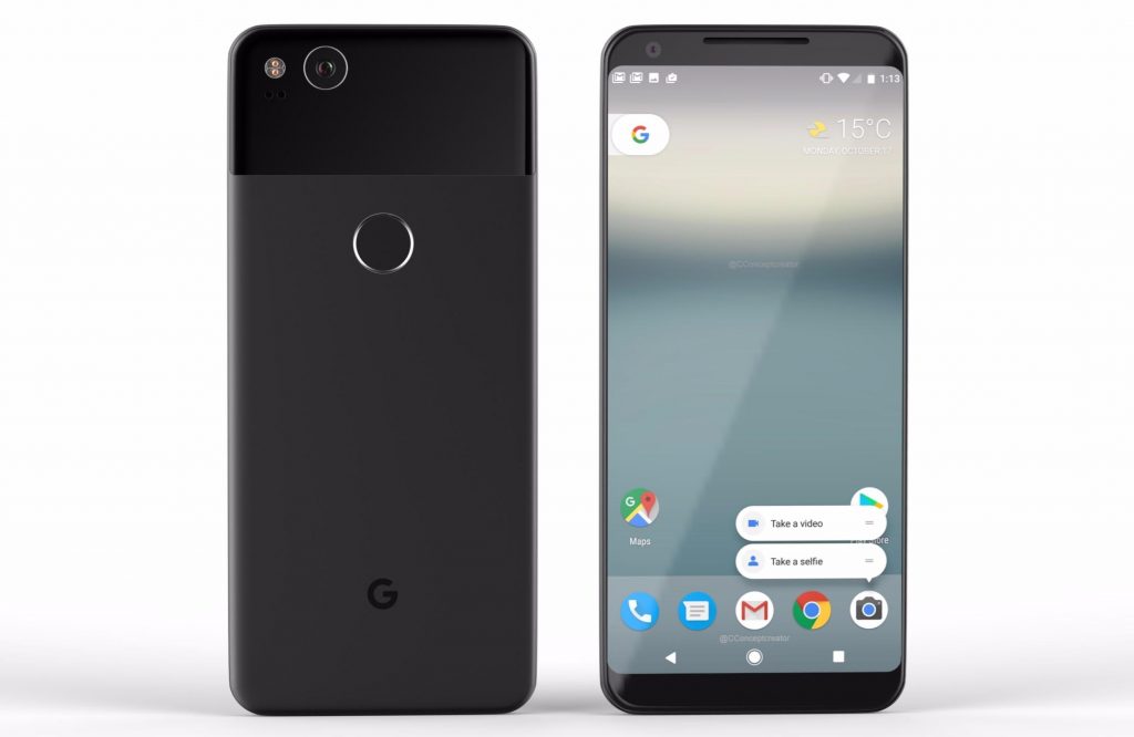 Fecha de presentación para el Google Pixel 2: render Google Pixel 2