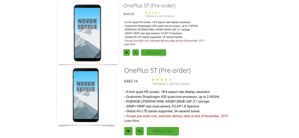 OnePlus 5T Oppomart
