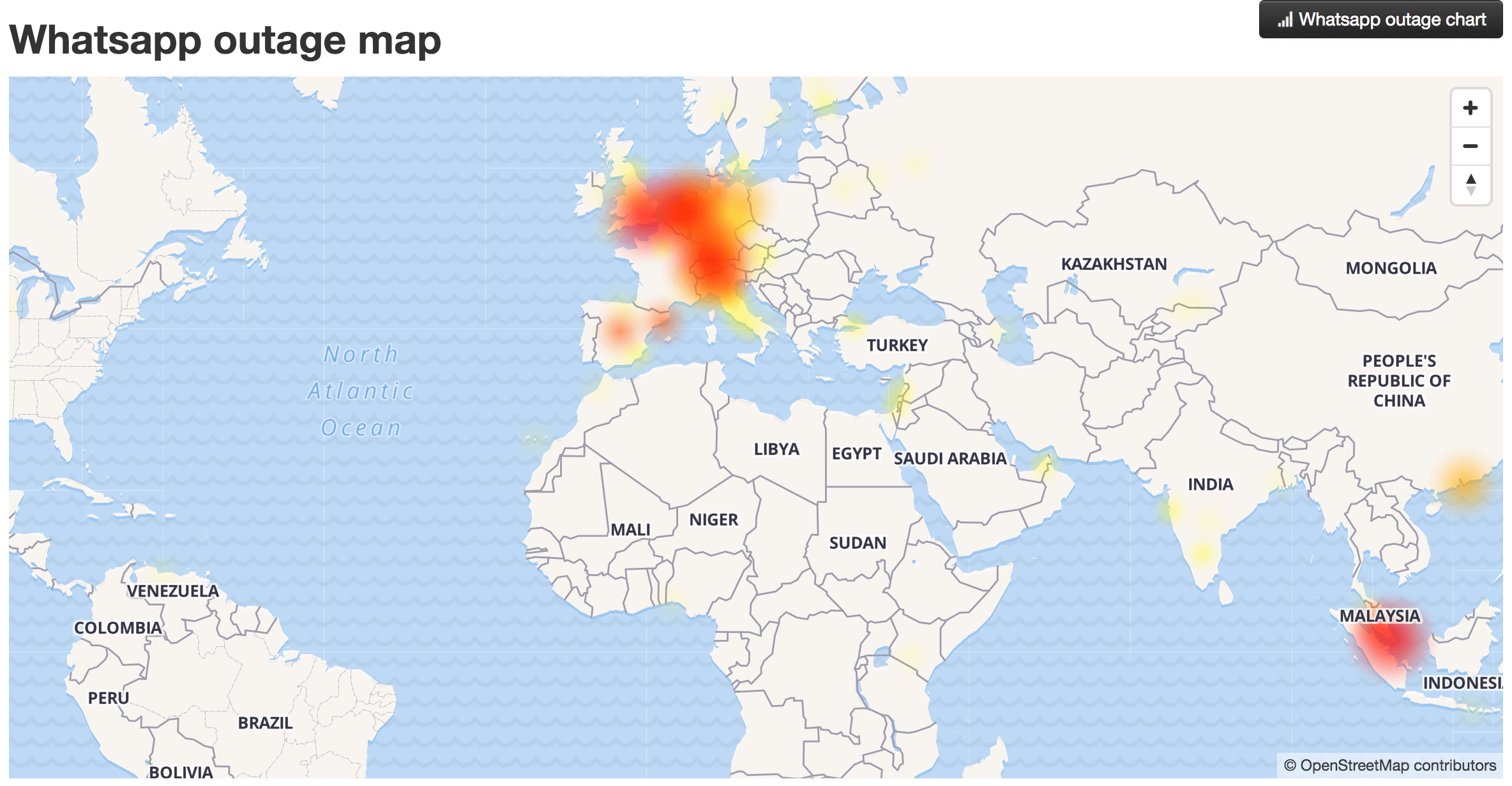 Whatsapp caído