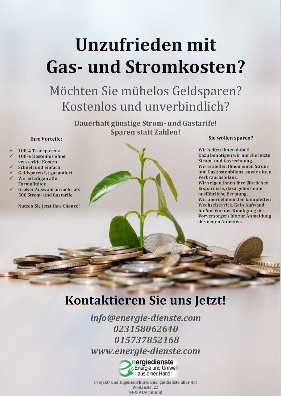 Flyer: günstige Stromtarife sind bei uns garantiert.