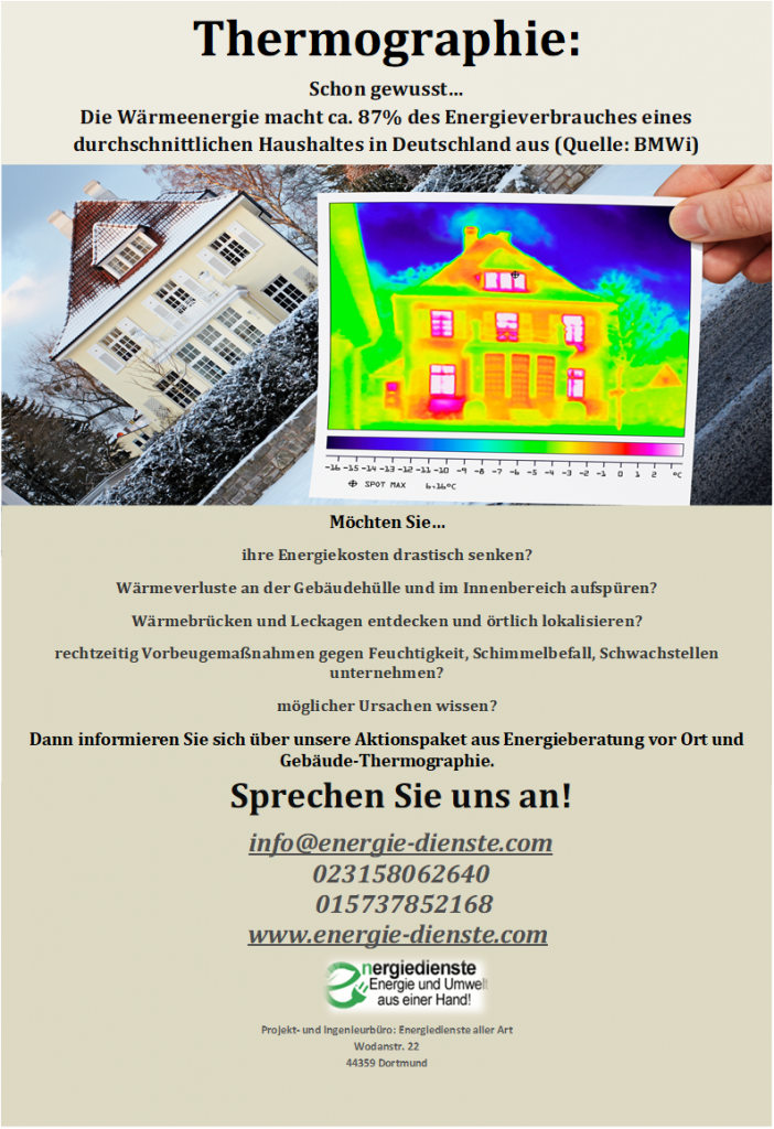 Gebäude-Thermografie Flyer