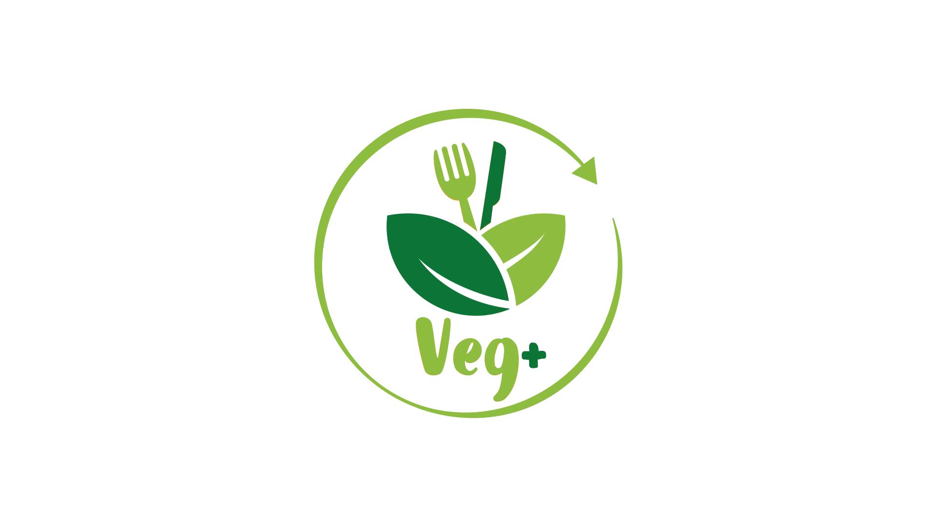 Veg+ logo design freelance grafisk designer