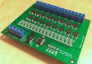 16-channel MOSFET drivers for electromagnet organ valves