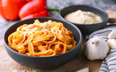 Vegane Paprika-Pasta