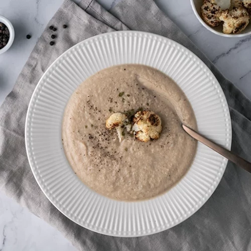 vegane Blumenkohlsuppe