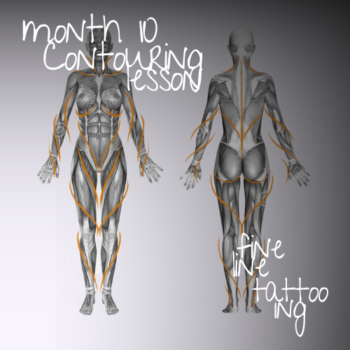 contouring fine line tattoo
